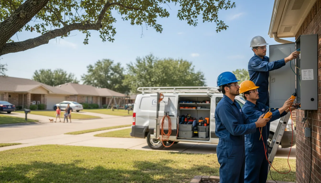 Certified electrician providing emergency electrical services in Fenton, IA